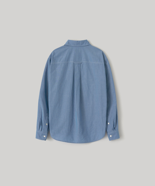 W. Sonnet Roll-Up Shirt (Blue Chambray)