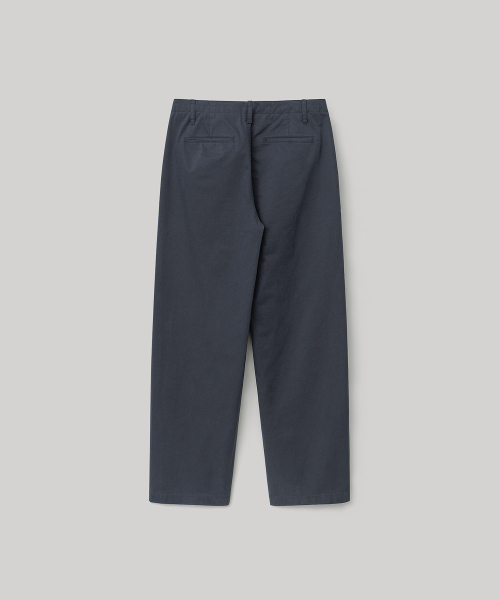 W. Peachskin Curved Pants (Faded Navy)