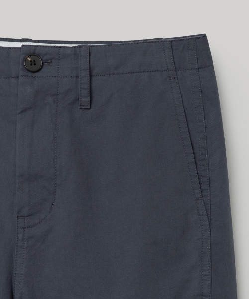 W. Peachskin Curved Pants (Faded Navy)