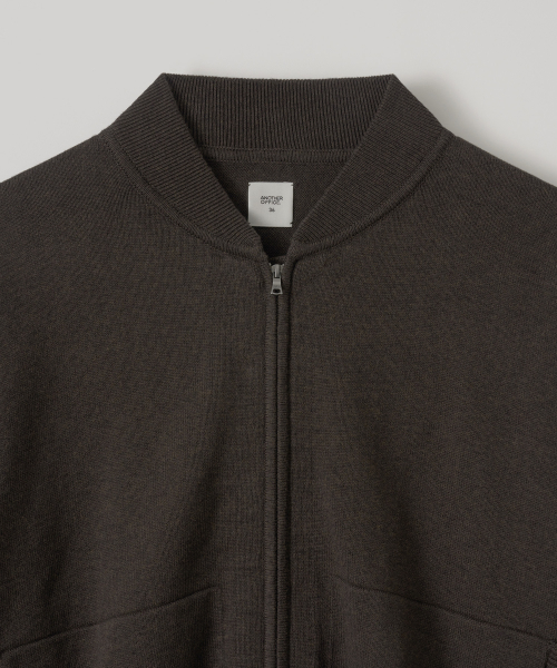 W. Aviator Knit Blouson (Dark Brown)