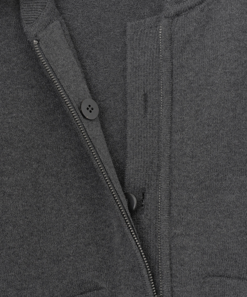 W. Aviator Knit Blouson (Charcoal)