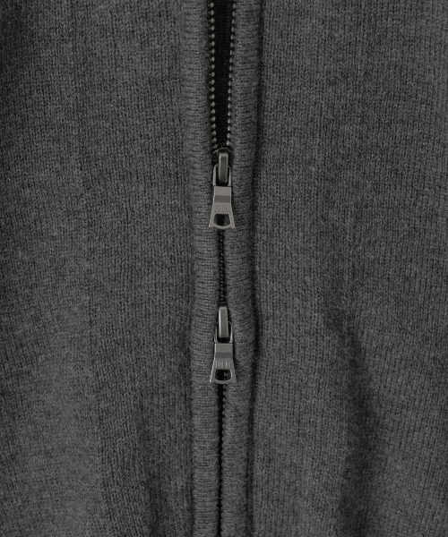 W. Aviator Knit Blouson (Charcoal)