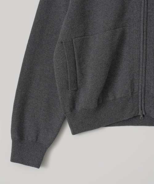W. Aviator Knit Blouson (Charcoal)