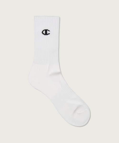 [3pack] 모노 C로고 크루 삭스 White