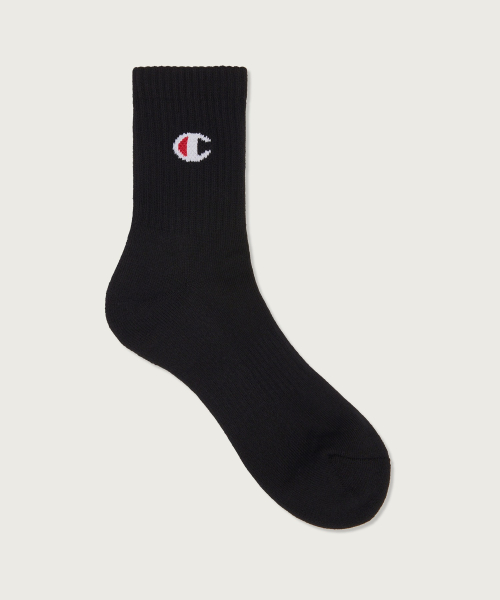 [3pack] C로고 미드 삭스 Black