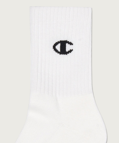 [3pack] 모노 C로고 미드 삭스 White