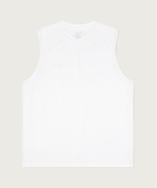 [2pack] Relaxed Fit Crew Neck Cool Sleeveless White/White
