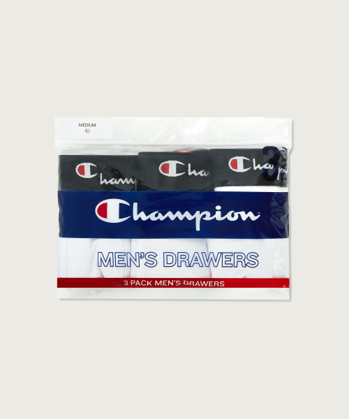 [3pack] 미디움랭스 드로즈 White/White/White