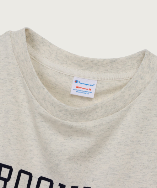 Women`s New York Lettering Short Sleeve T-Shirt Oatmeal