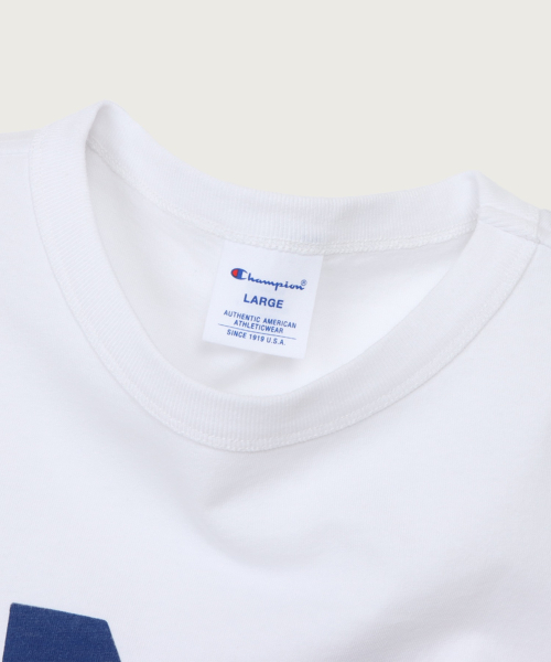 베이직 가먼트워싱 그래픽 티셔츠 Navy