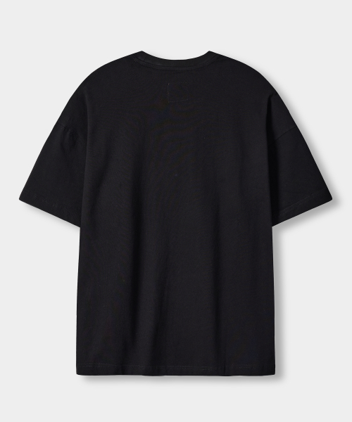 VLAD CUT-OFF APPLIQUE SHORT SLEEVE T-SHIRT_4 COLOR