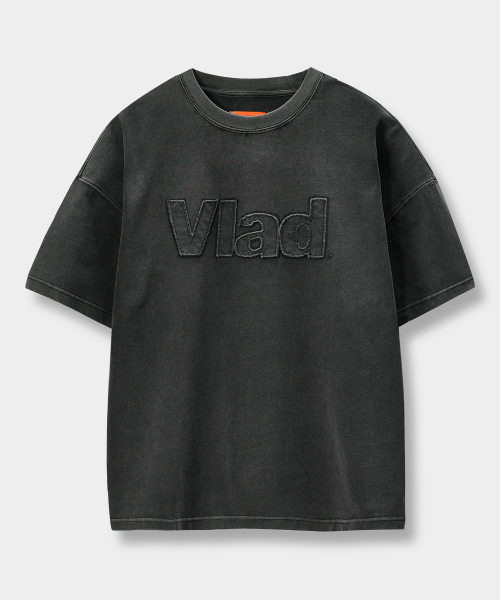 VLAD CUT-OFF APPLIQUE SHORT SLEEVE T-SHIRT_4 COLOR