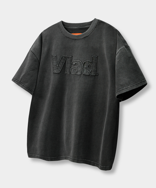 VLAD CUT-OFF APPLIQUE SHORT SLEEVE T-SHIRT_4 COLOR