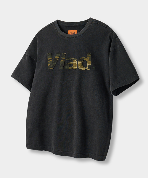 VLAD CUT-OFF APPLIQUE SHORT SLEEVE T-SHIRT_4 COLOR
