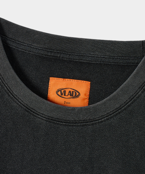 VLAD CUT-OFF APPLIQUE SHORT SLEEVE T-SHIRT_4 COLOR