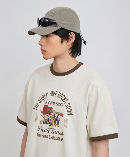 VLAD VINTAGE ARCH RINGER SHORT SLEEVE T-Shirt_2 COLOR