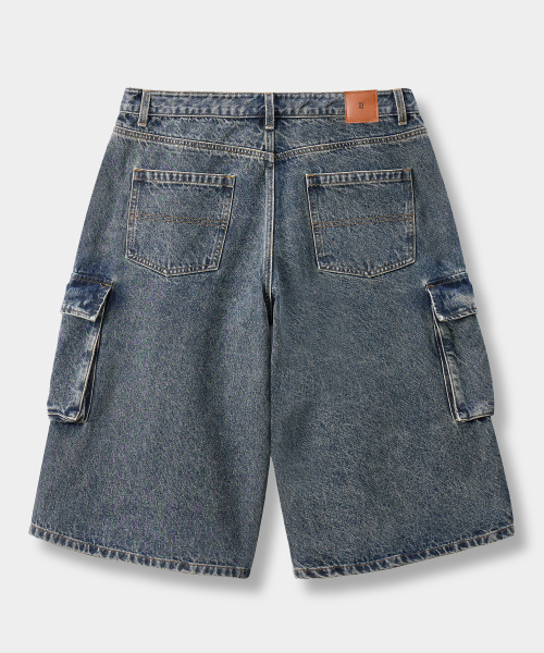 M65 PARACHUTE BERMUDA CURVED DENIM PANTS_2 COLOR