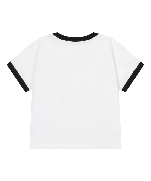 [KIDS] LOVRITS MINI HEART LOGO RINGER HALF T (2COLOR)