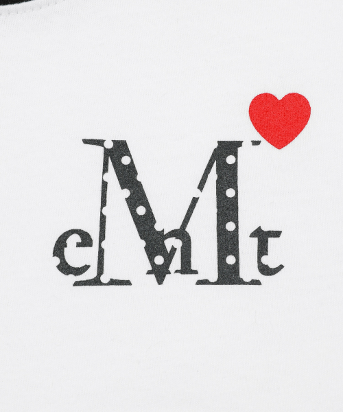 [KIDS] LOVRITS MINI HEART LOGO RINGER HALF T (2COLOR)