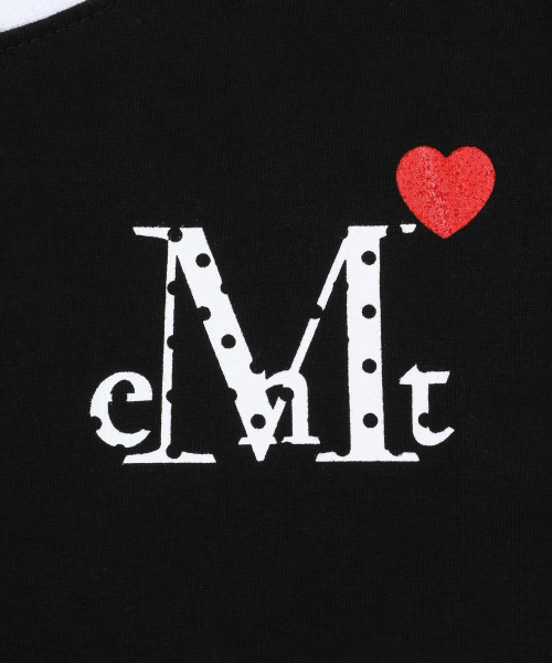 [KIDS] LOVRITS MINI HEART LOGO RINGER HALF T (2COLOR)
