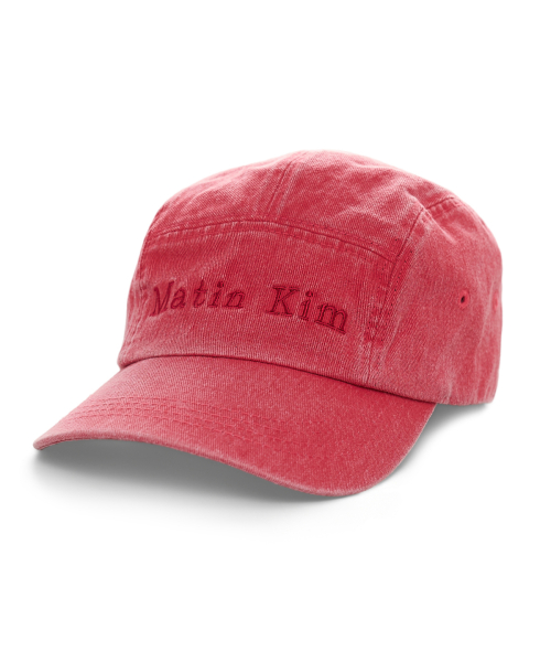 MATIN WASHED CAMP CAP IN RED