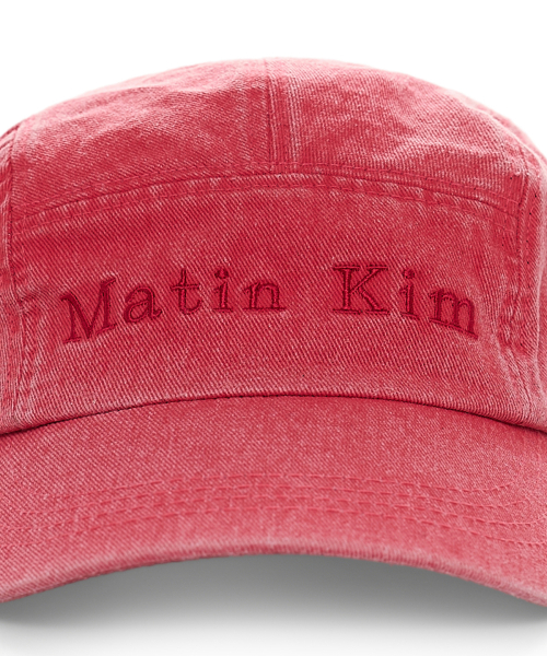 MATIN WASHED CAMP CAP IN RED