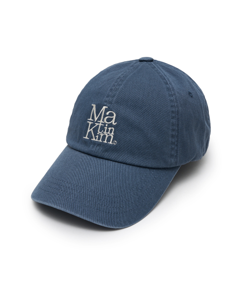 MATIN BLOCK LOGO BALL CAP IN SMOKE BLUE