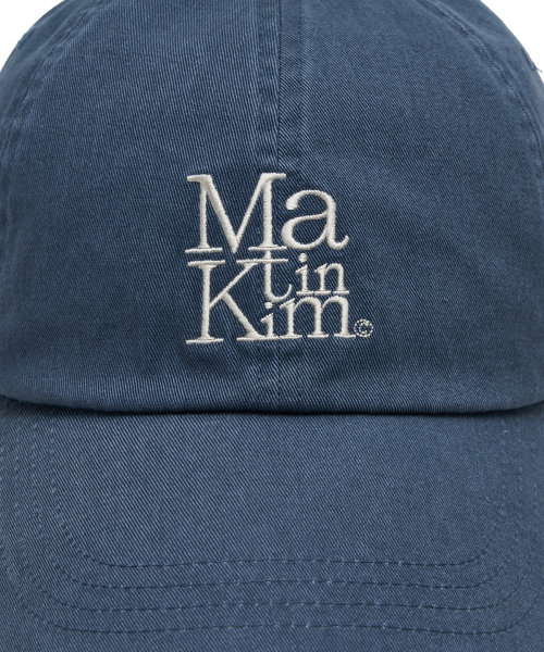 MATIN BLOCK LOGO BALL CAP IN SMOKE BLUE