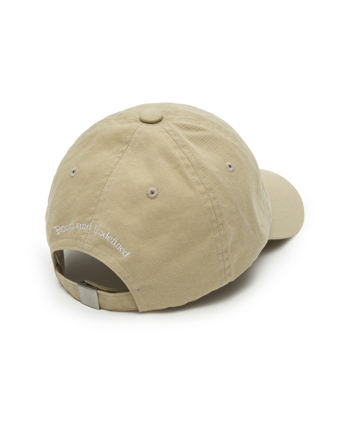 MATIN BLOCK LOGO BALL CAP IN BEIGE