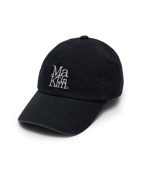 MATIN BLOCK LOGO BALL CAP IN DARK NAVY