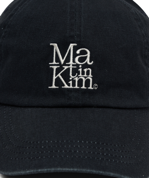 MATIN BLOCK LOGO BALL CAP IN DARK NAVY