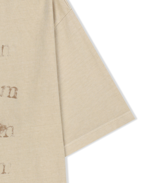 PIGMENT GRAFFITI LOGO TOP IN BEIGE