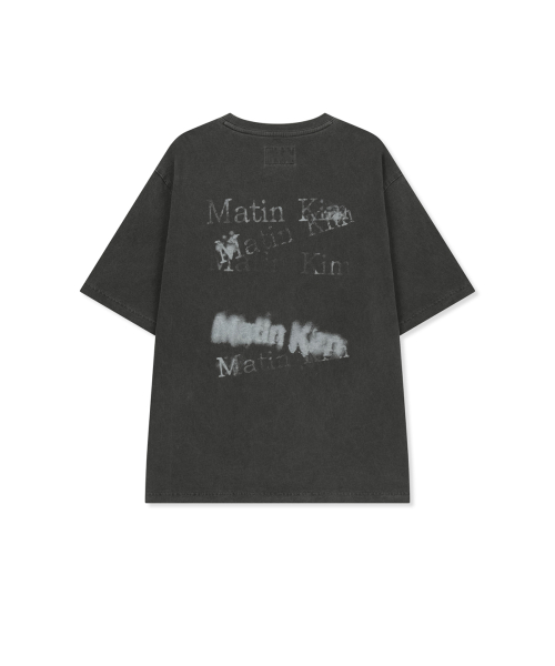 PIGMENT GRAFFITI LOGO TOP IN CHARCOAL