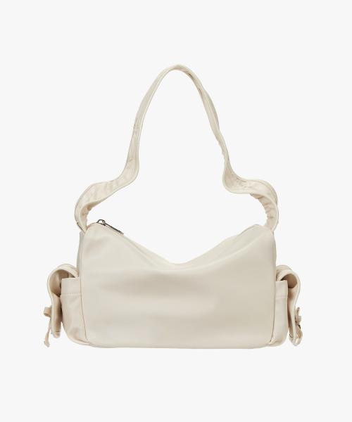 Nylon Pocket Shoulder Bag / Ivory