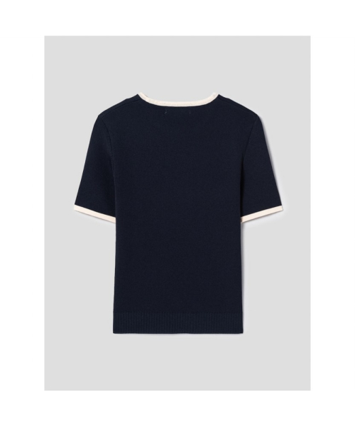 Damian Knit Top Navy (TA5751A05R)