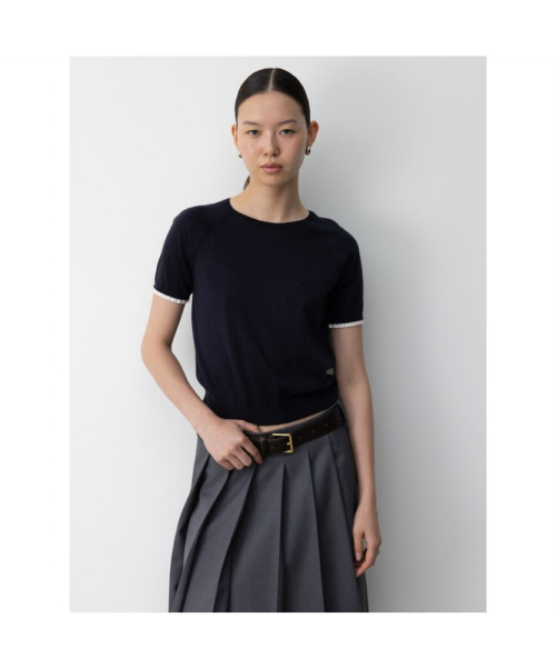 Paola Knit Top Navy (TA5751A06R)
