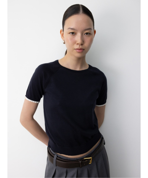 Paola Knit Top Navy (TA5751A06R)