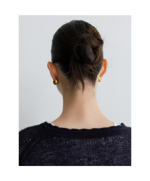 Loosely V Neck Knit Navy (TA5751A08R)