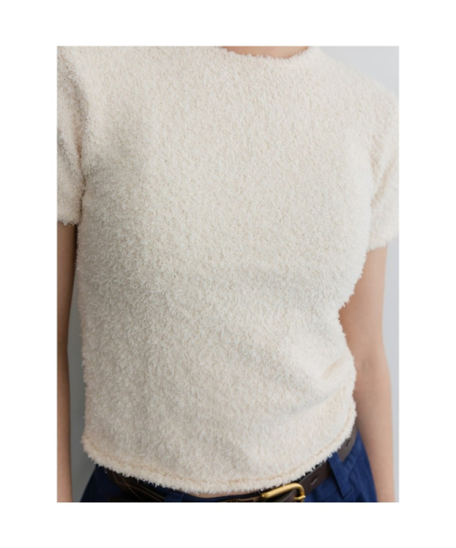 Disco Knit Top Ivory (TA5751A040)