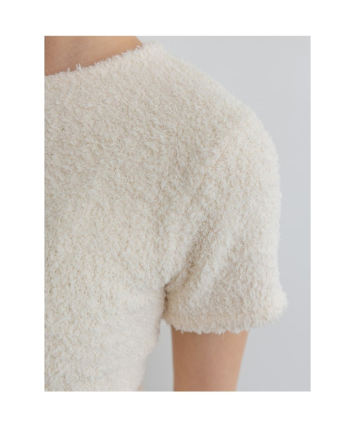 Disco Knit Top Ivory (TA5751A040)