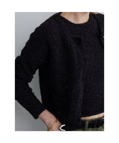 Disco Knit Top Navy (TA5751A04R)
