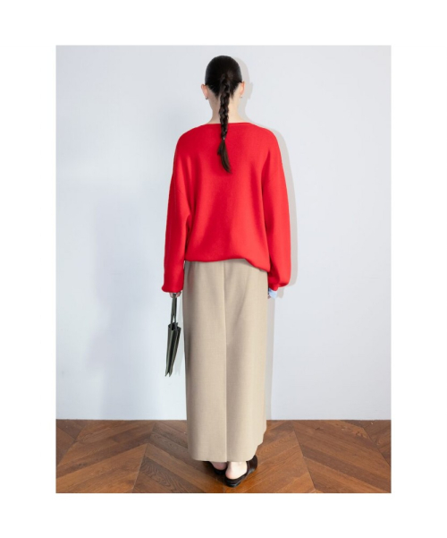 Aperture Boxy Knit Top Red (TA6251A046)