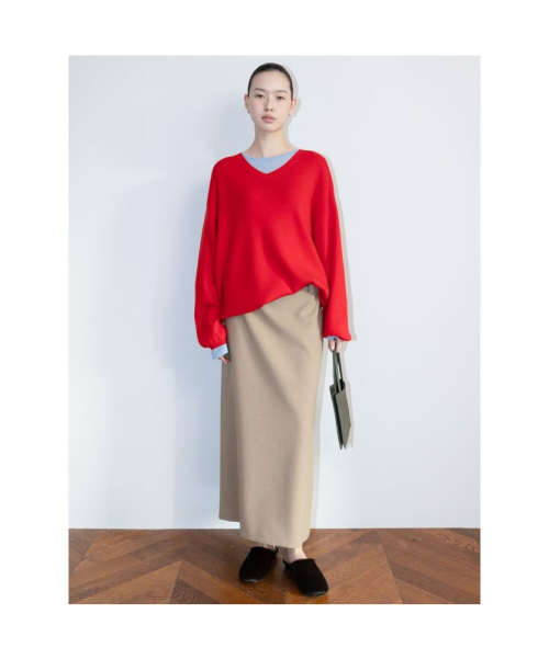 Aperture Boxy Knit Top Red (TA6251A046)