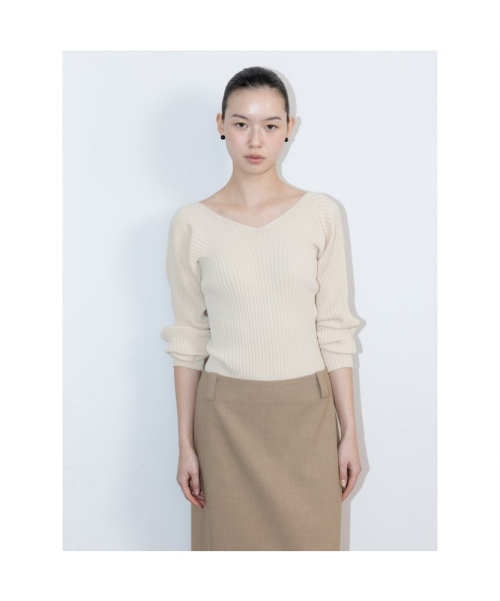 Spring Delia Knit Top Ivory (TA6251A070)