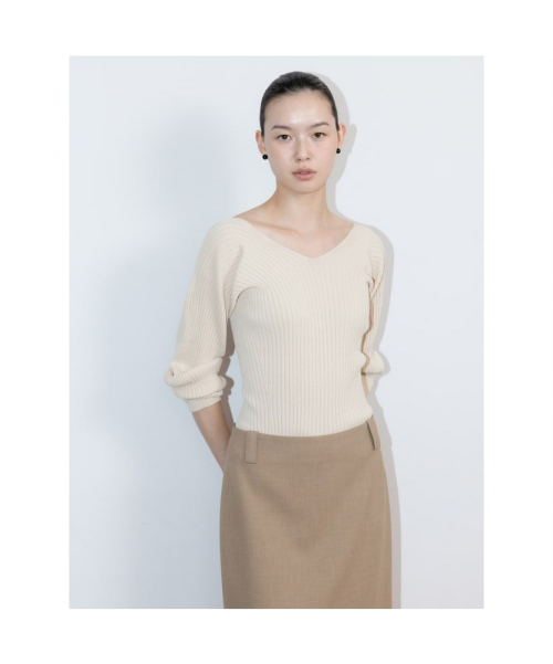 Spring Delia Knit Top Ivory (TA6251A070)