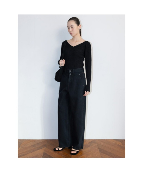 Spring Delia Knit Top Black (TA6251A075)