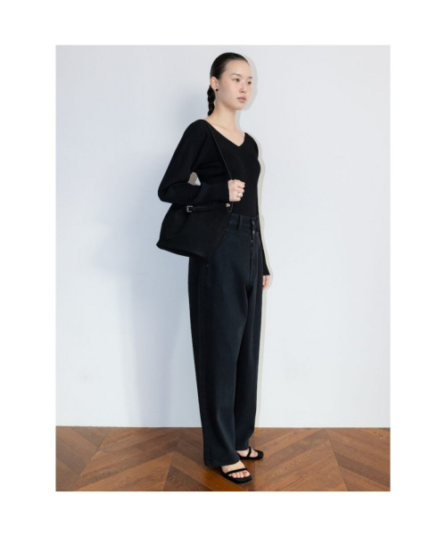 Spring Delia Knit Top Black (TA6251A075)