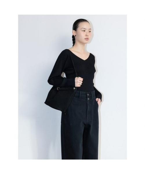 Spring Delia Knit Top Black (TA6251A075)