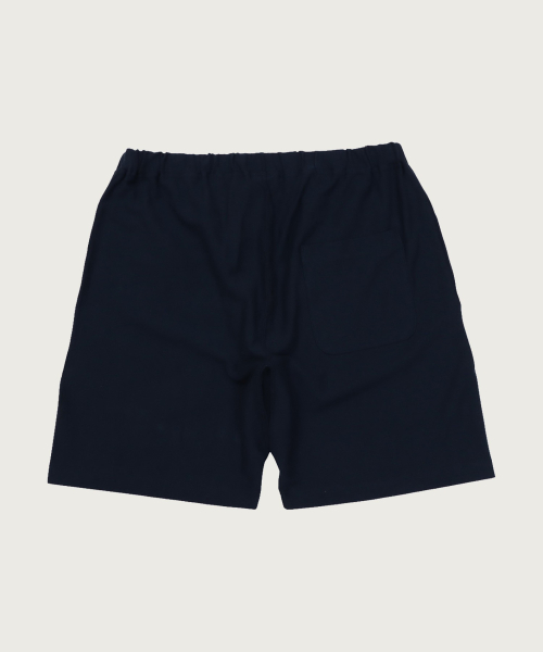 Reverse Weave Graphic Sweat Shorts Navy