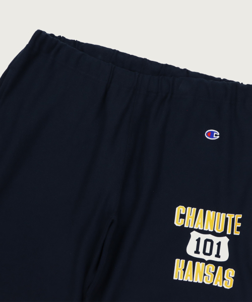 Reverse Weave Graphic Sweat Shorts Navy